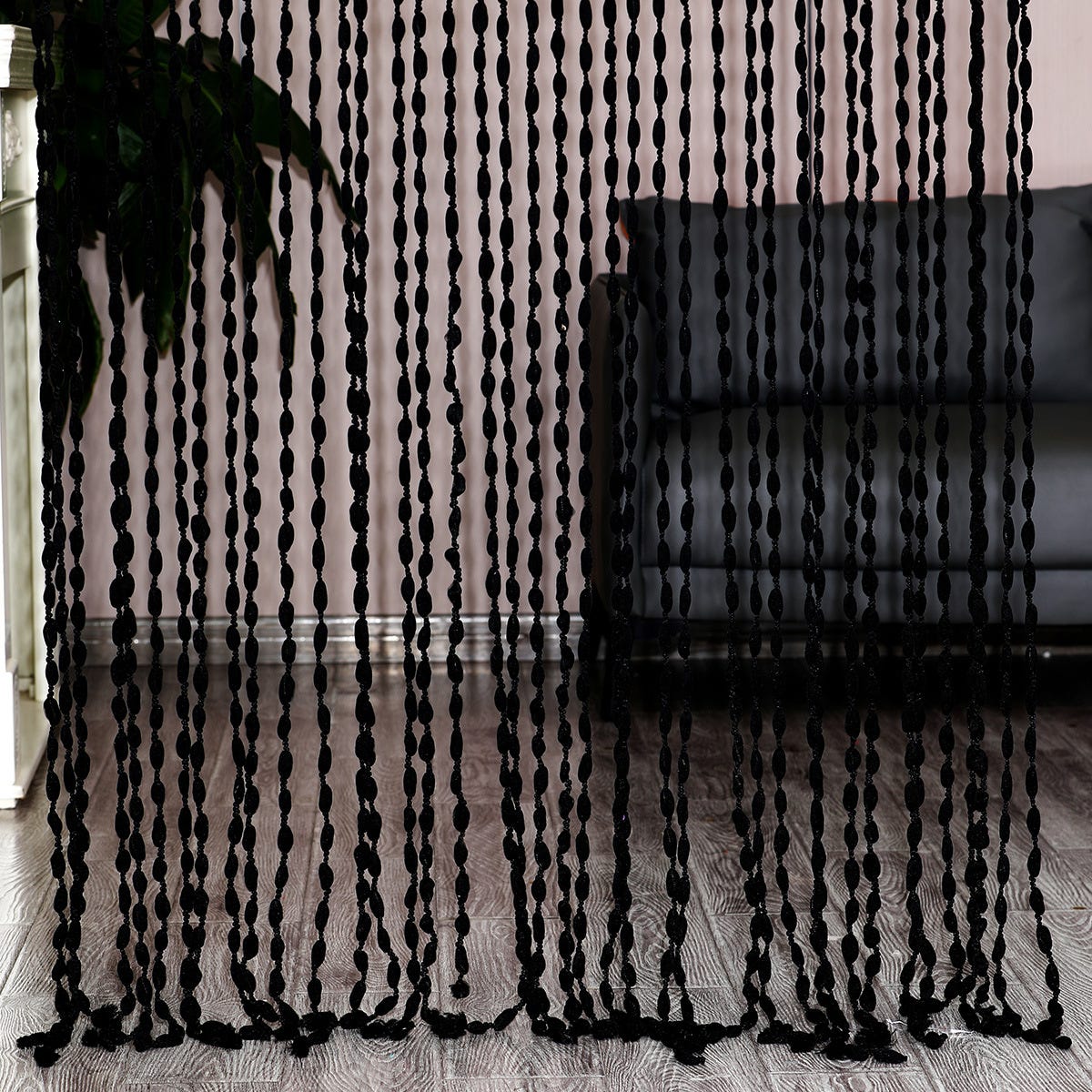Tenda con frange di perline, striscione decorativo, decorazioni per feste di compleanno, 100 x 200 cm, nero | Leroy Merlin Tenda con frange di perline, striscione decorativo, decorazioni per feste di compleanno, 100 x 200 cm, nero | Leroy Merlin