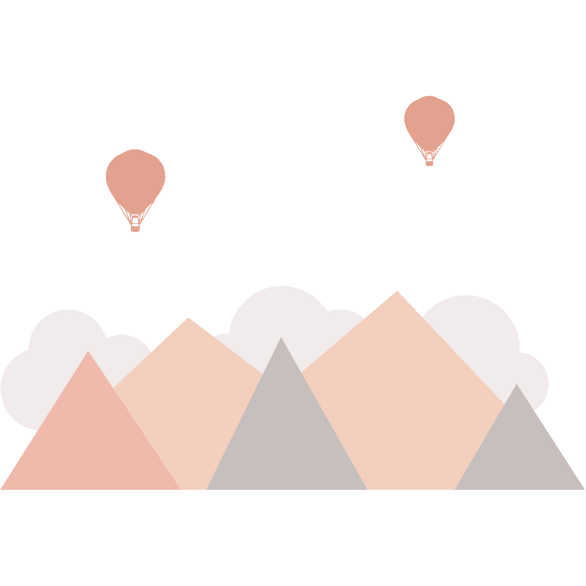 Adesivi bambino giganti montagne scandinave Stockholm - Sticker adesivo - adesivi murali - 50x65cm - 2