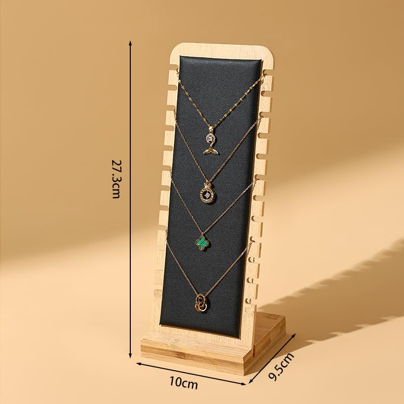 Présentoir à Bijoux En Bois 12 Emplacements Porte Collier Bracelet Pour Pendentifs Colliers Et Bracelets Présentoirs à Bijoux Élégants Et Pratiques - 2
