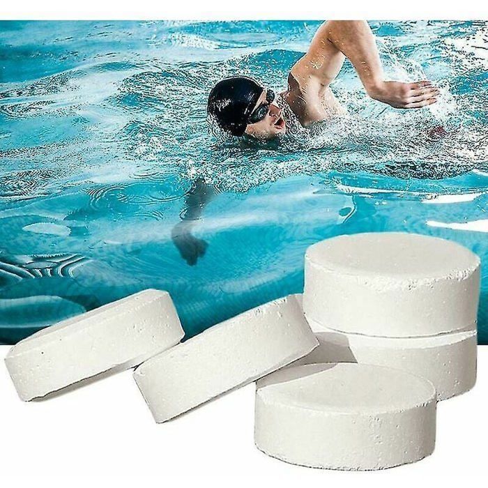 Pastilles de chlore pour piscine - 50 comprimés - Anti-algues, eau claire - Facile à utiliser (1 comprimé = 2 g) - 4