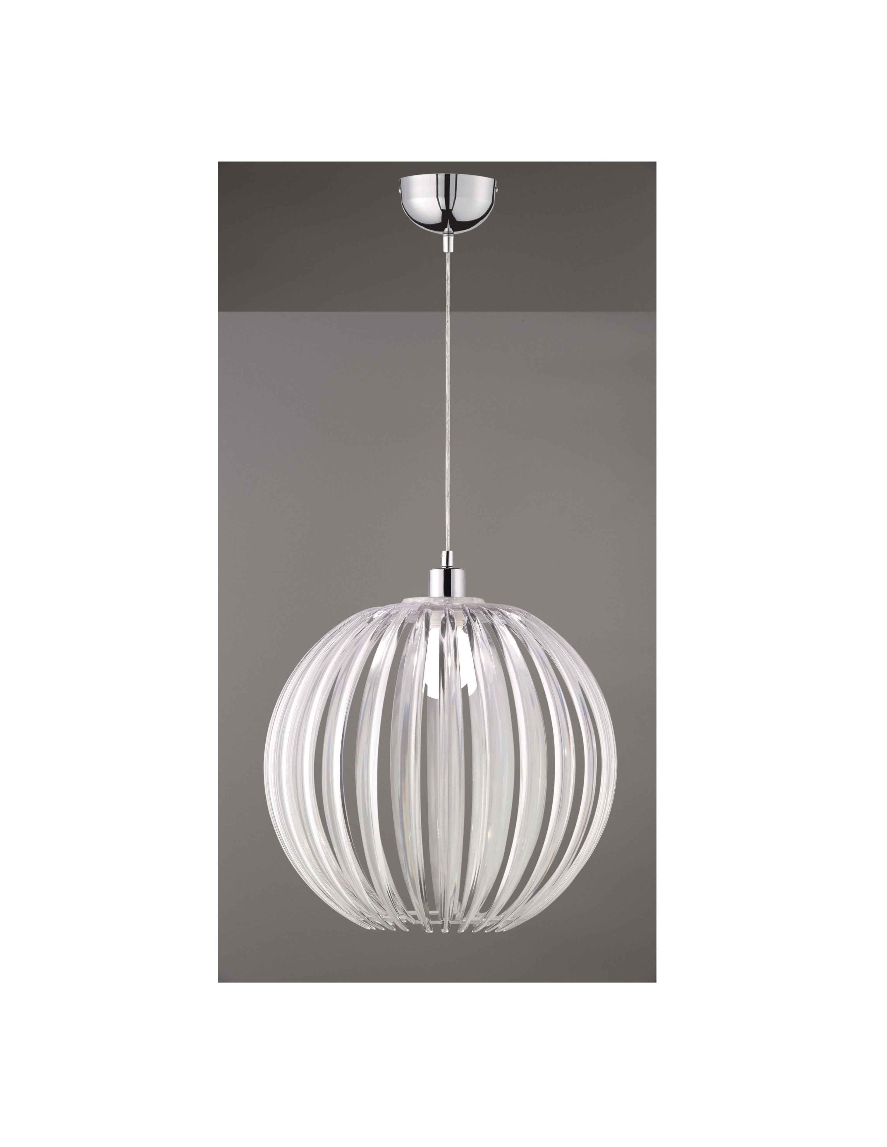Lampa sufitowa Zucca srebrna 1xE27x60W wym: 150 x 40 x 40 cm metal Trio