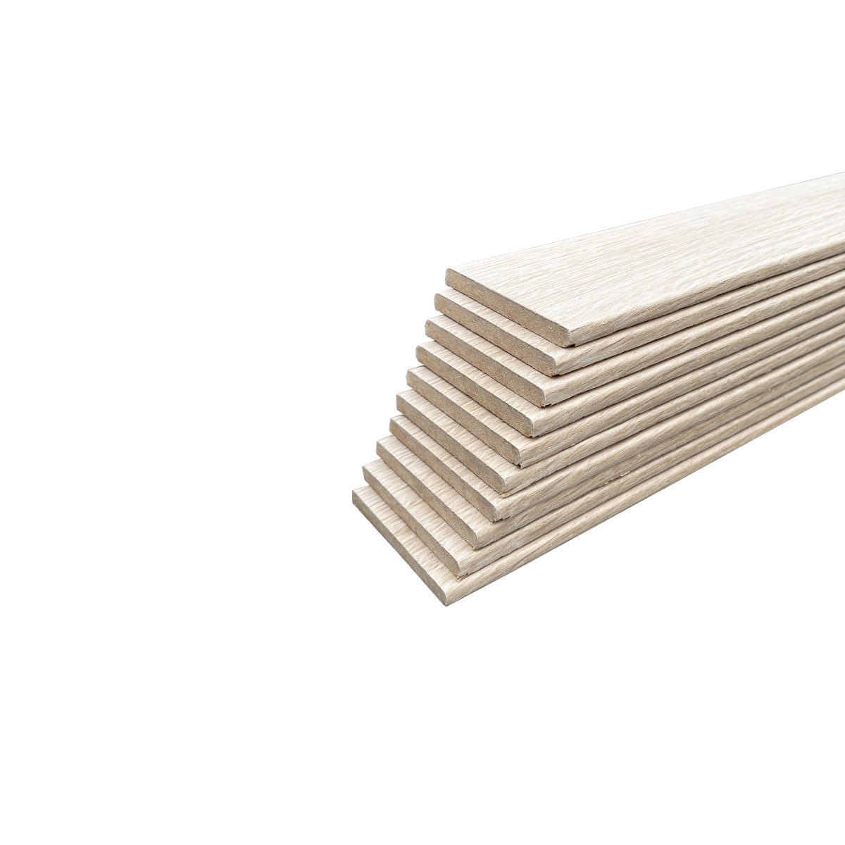 Lot de 10 Plinthes Plaquées Chêne MDF Arrondi, L.2,23 m x l.9,8 cm x Ep.9 mm - 3