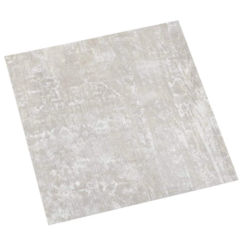 Dalles de plancher autoadhésives 55 pcs PVC 5,11 m² gris clair vidaXL - 4