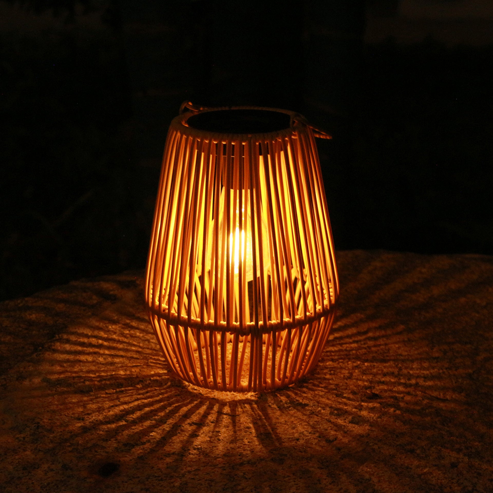 Lanterne solaire de jardin, lot de 2 lampes solaires d'extérieur IP44, faites à la main, idéales pour les jardins, Noël, Halloween et les balcons. - 2