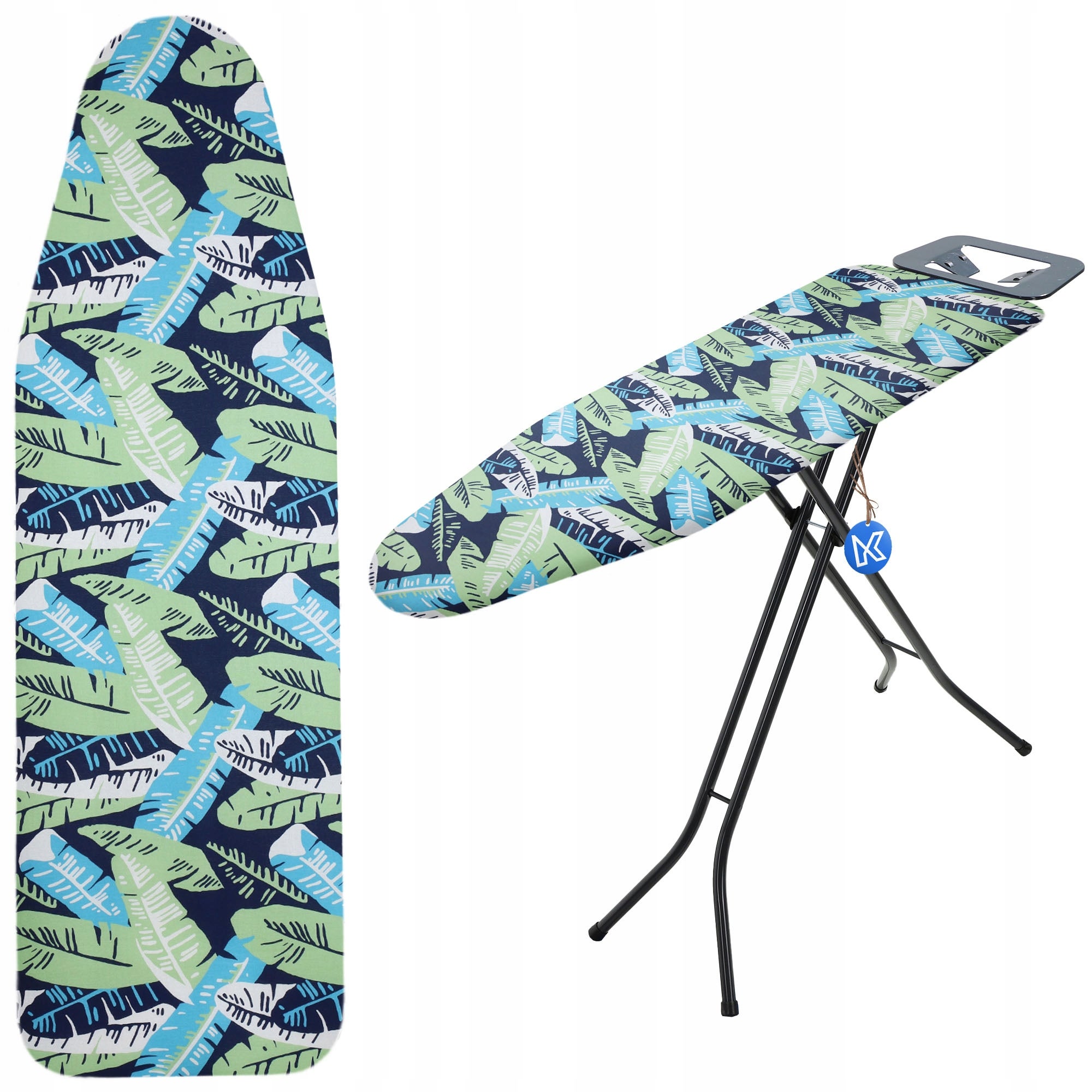 POKROWIEC NA DESKĘ 148x52cm DO PRASOWANIA PODKŁAD NACIĄGANY LIŚCIE