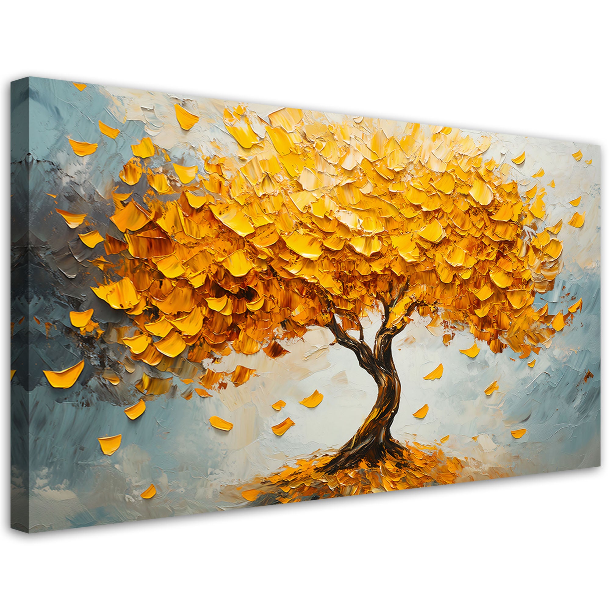 Obraz na płótnie, Złote Drzewo Abstrakcja 120x60