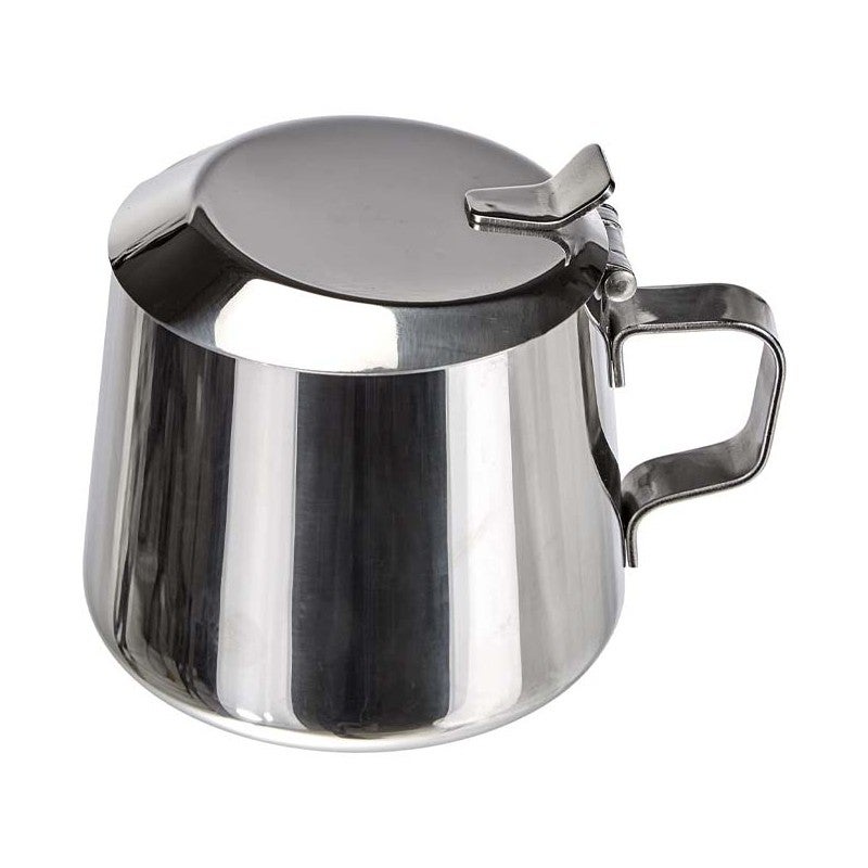 Sucrier En Inox Avec Couvercle Rabattable - Grande Capacité 473 G - Design Pratique - Pour Cuisine, Bureau, Restaurant