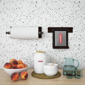 VaryPaper Credence Adhesif Mural Hexagonal 30.5cmx30.5cm 18 Pièces Stickers Carrelage Effet Marbre Credence Adhesive pour Cuisine Carrelage Adhesif Mural Salle de Bain Imperméable Vinyle Adhesif