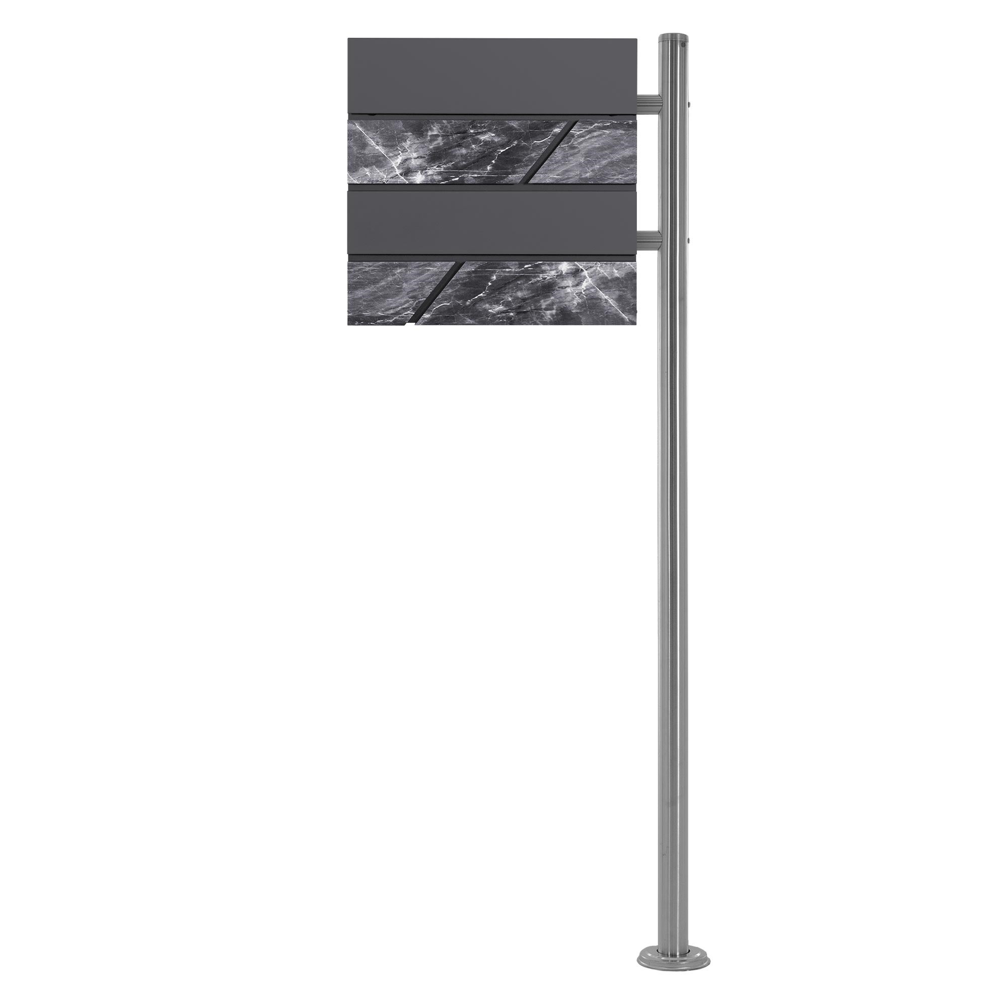 Boîte Aux Lettres - Noir Mat - Anthracite - Gris Mat - C4 260-420