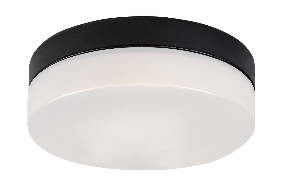 Plafon Gaelo okrągły czarno-biały LED 18W 4000K 1370lm wym: 8 x 28 cm IP44 metal Rabalux