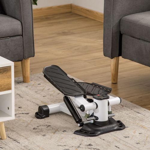 Mini Stepper Homcom Pieghevole Con Display LCD &ndash; Per Allenamento A Casa, Giallo