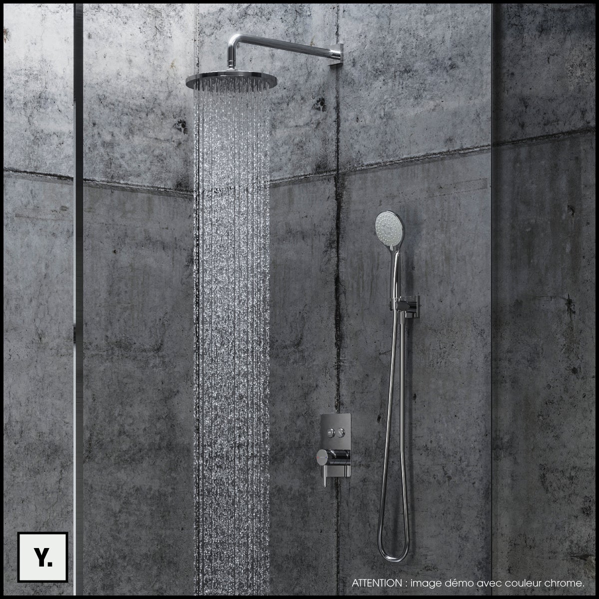 Pommeau de douche - Chrome - YOSEMITE - 2