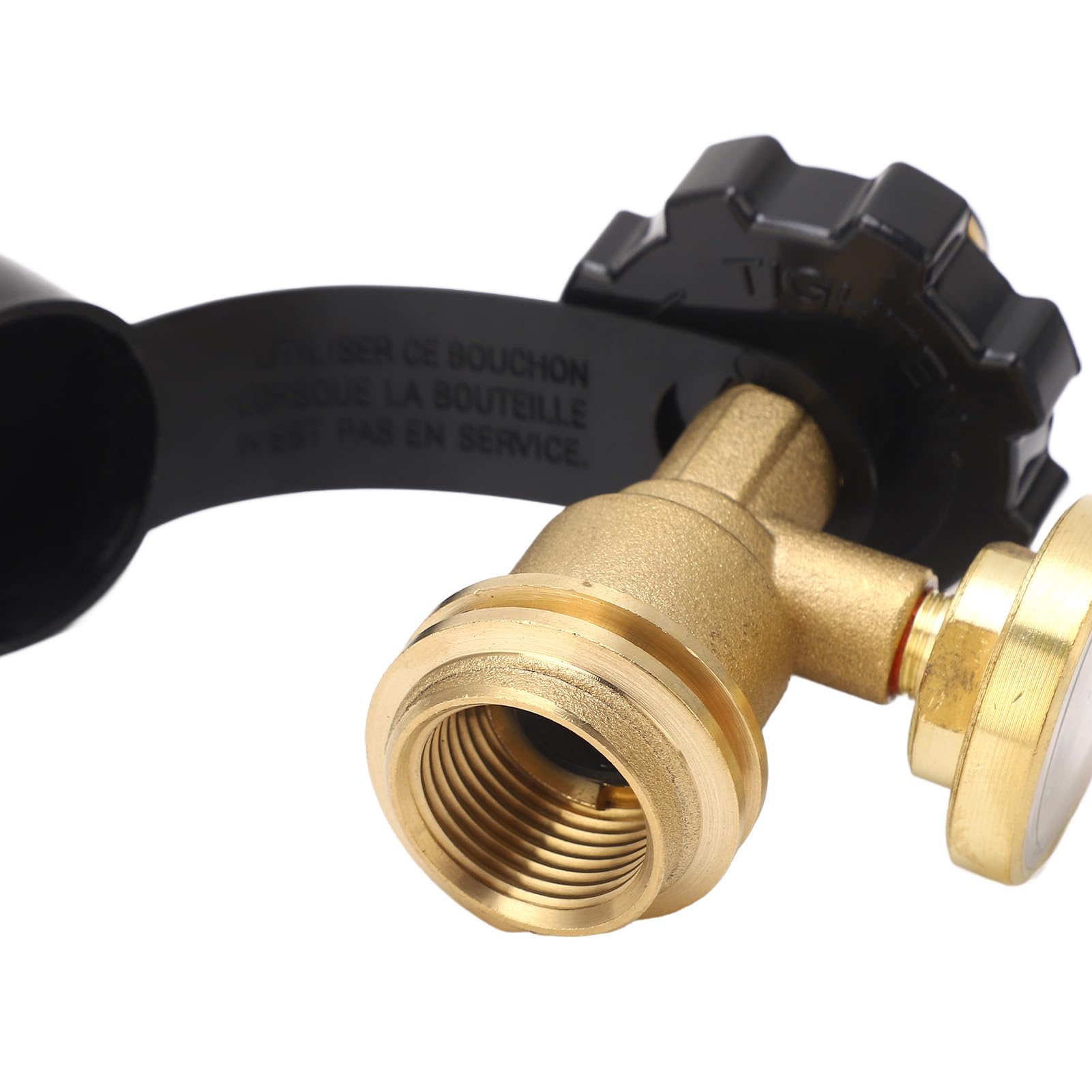 Adaptateur de réservoir de gaz POL Adaptateur de service de réservoir POL LP vers réservoir de gaz QCC1 avec manomètre - 9