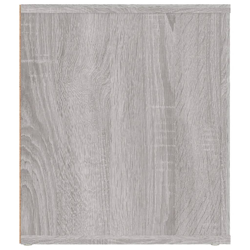 vidaXL Meuble TV Sonoma gris 100x35x40 cm Bois d'ingénierie - 7