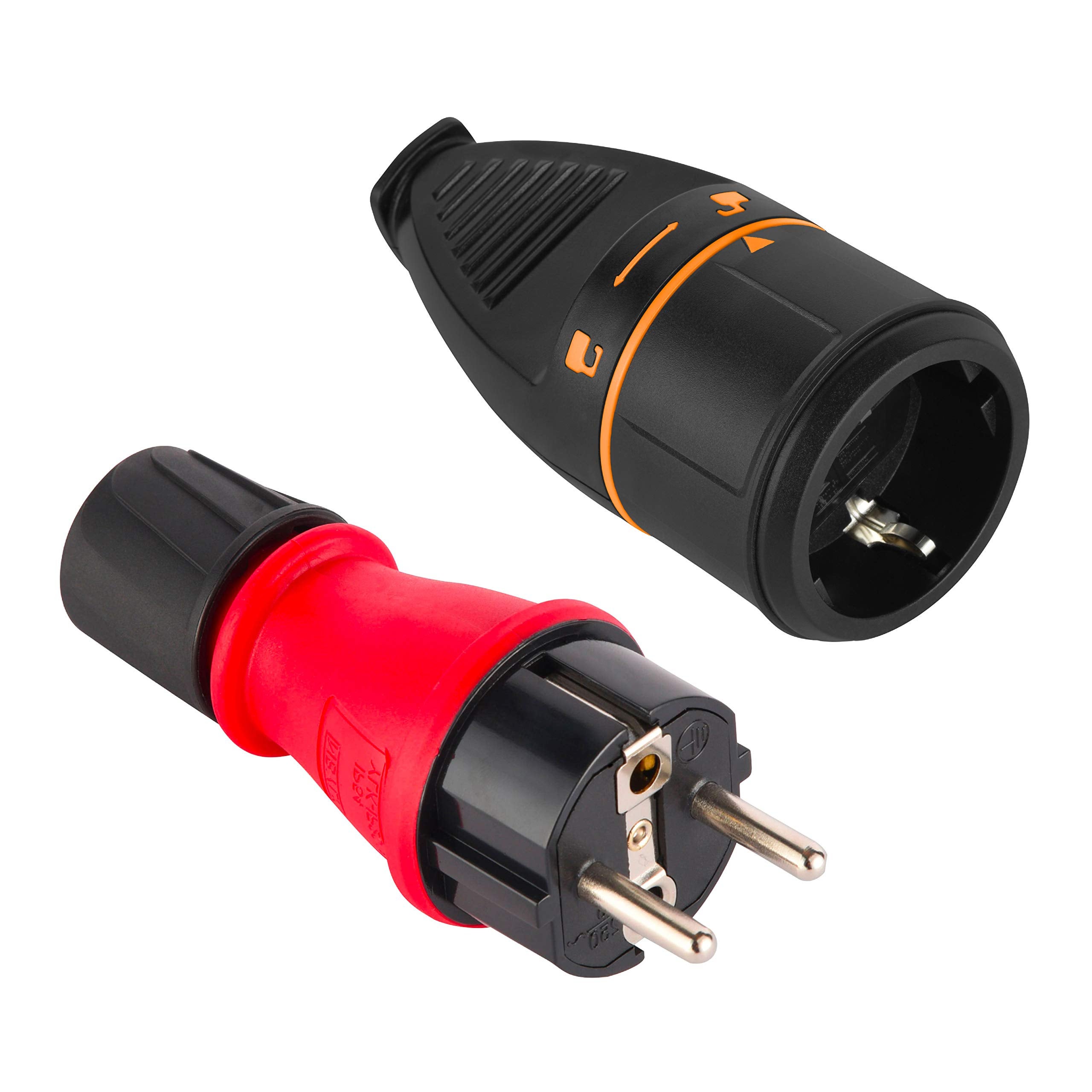 Quatro Unit CEE 3 Weg Schuko Stekkerdoos En USB Met 20 Meter Kabel En Cee Stekker