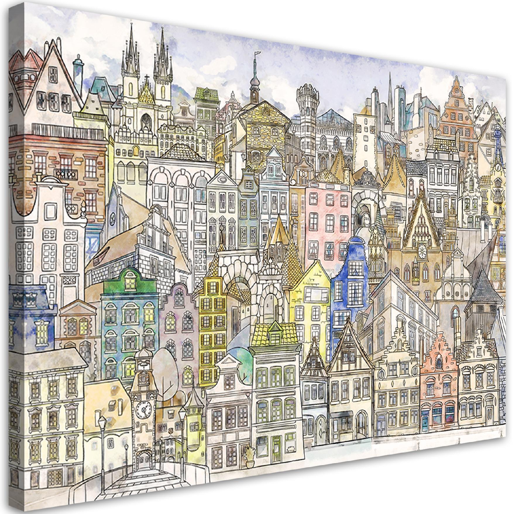 Obraz na płótnie, Wesołe miasto 90x60