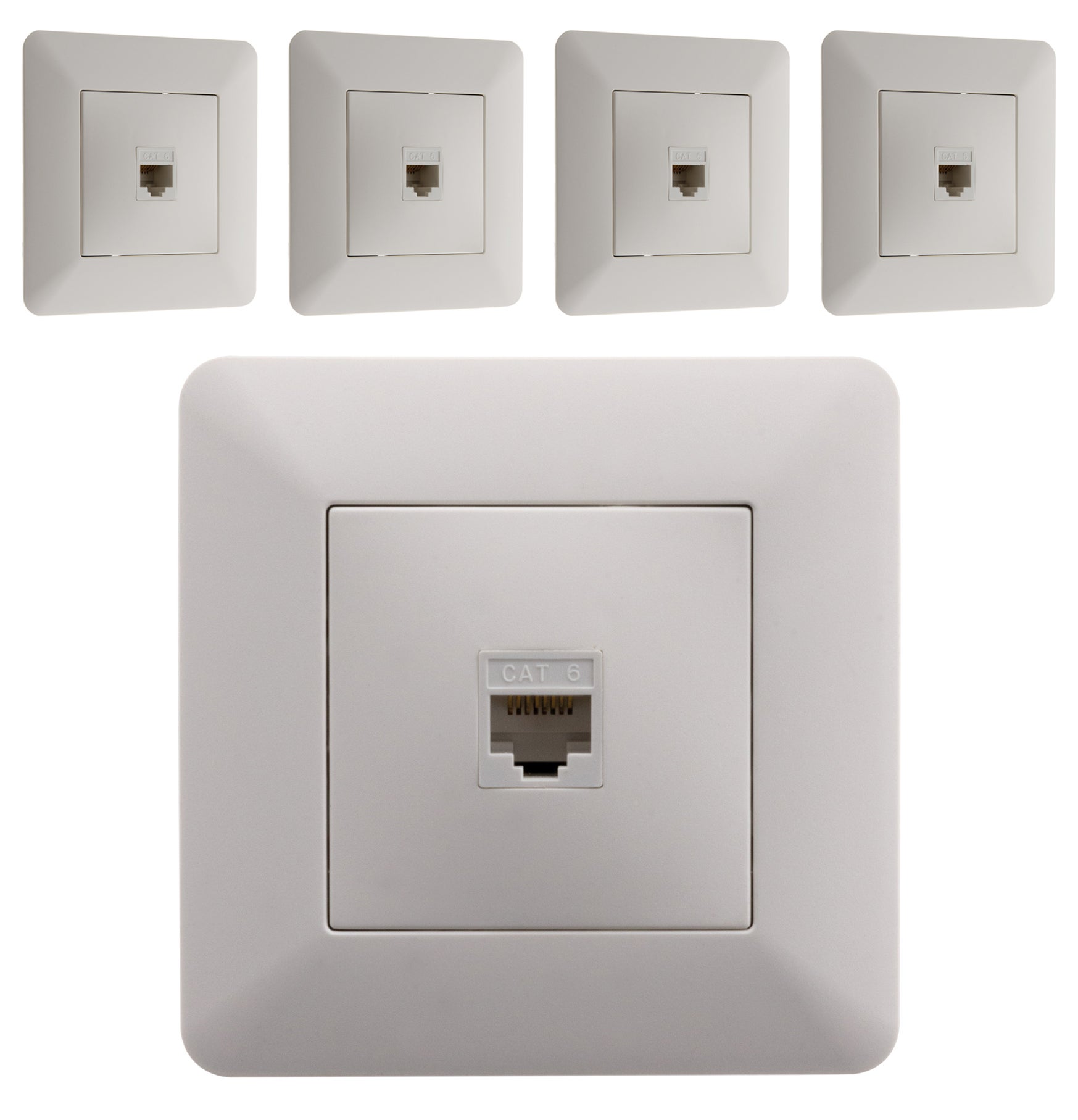 Lot de 5 prises affleurantes avec terre Odace, SCHNEIDER ELECTRIC, noir | Leroy Merlin