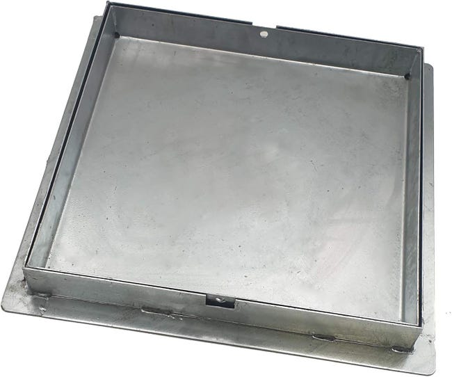 Chiusino Zincato Porta Pavimenti 20x20cm - Botola A Scomparsa Con Maniglia - Foto 4