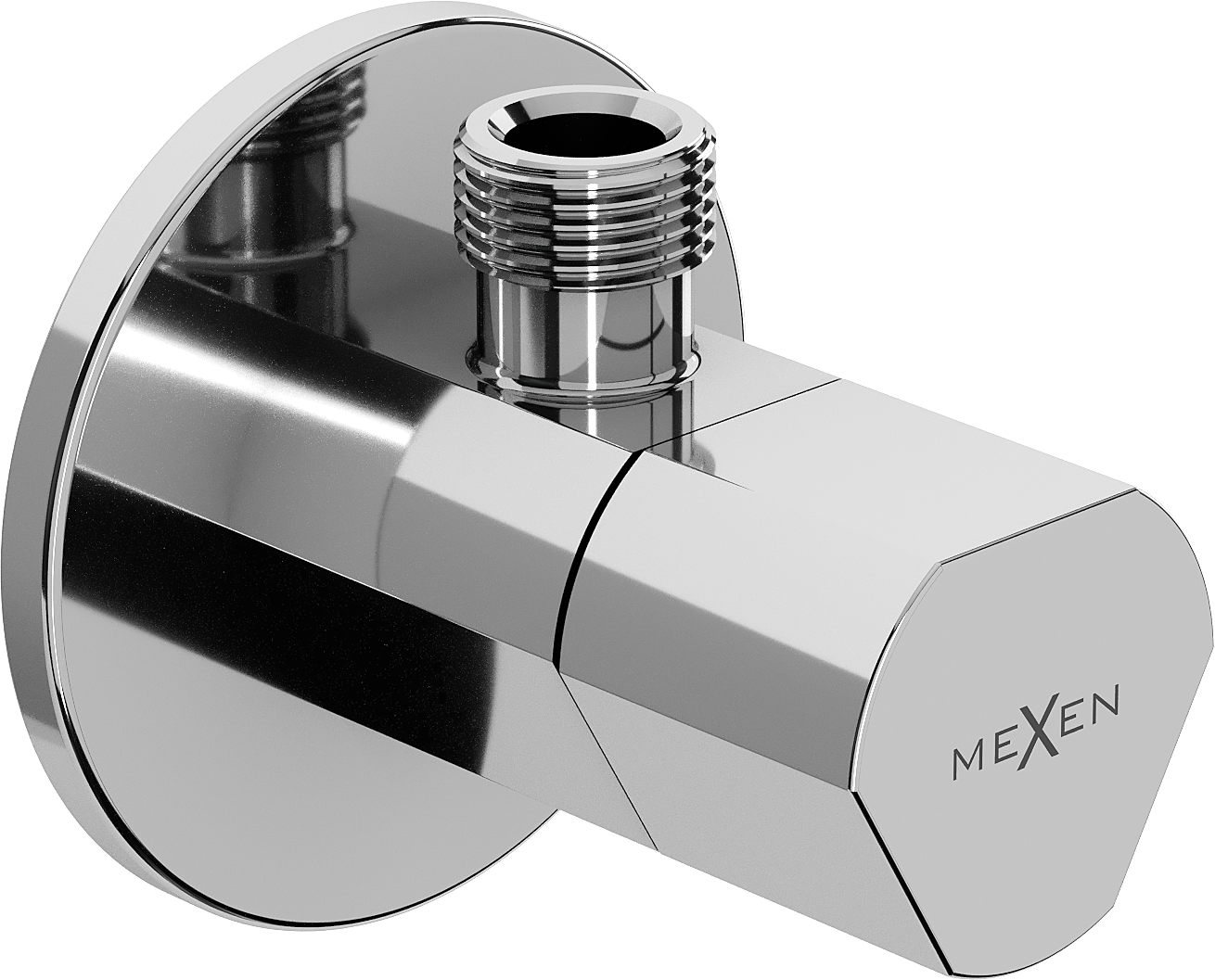 Mexen T zawór kątowy do baterii 1/2"x3/8", chrom - 79973-00
