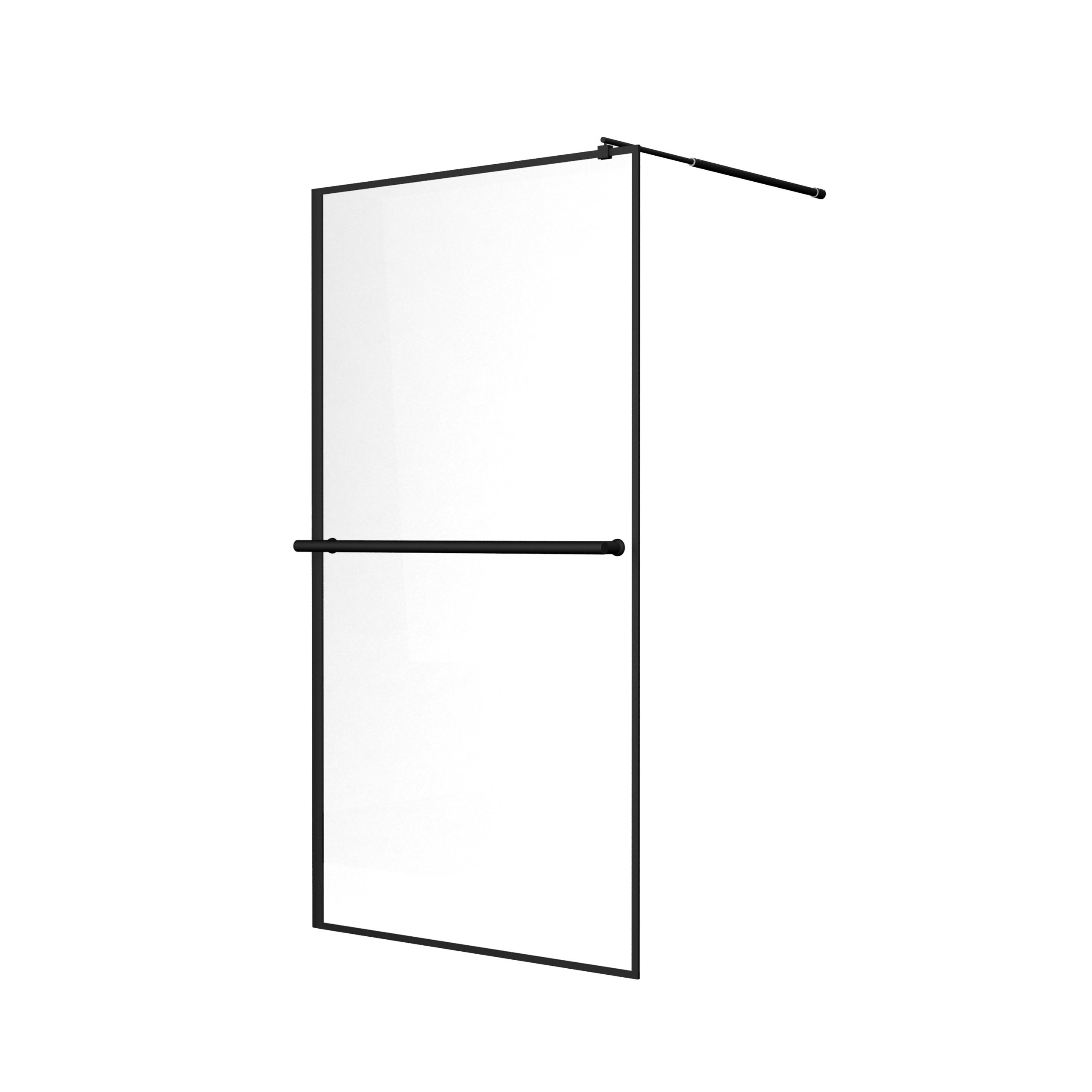 Ścianka prysznicowa SEVANTE BROMO 70x195 Walk-In czarna 1 szt.
