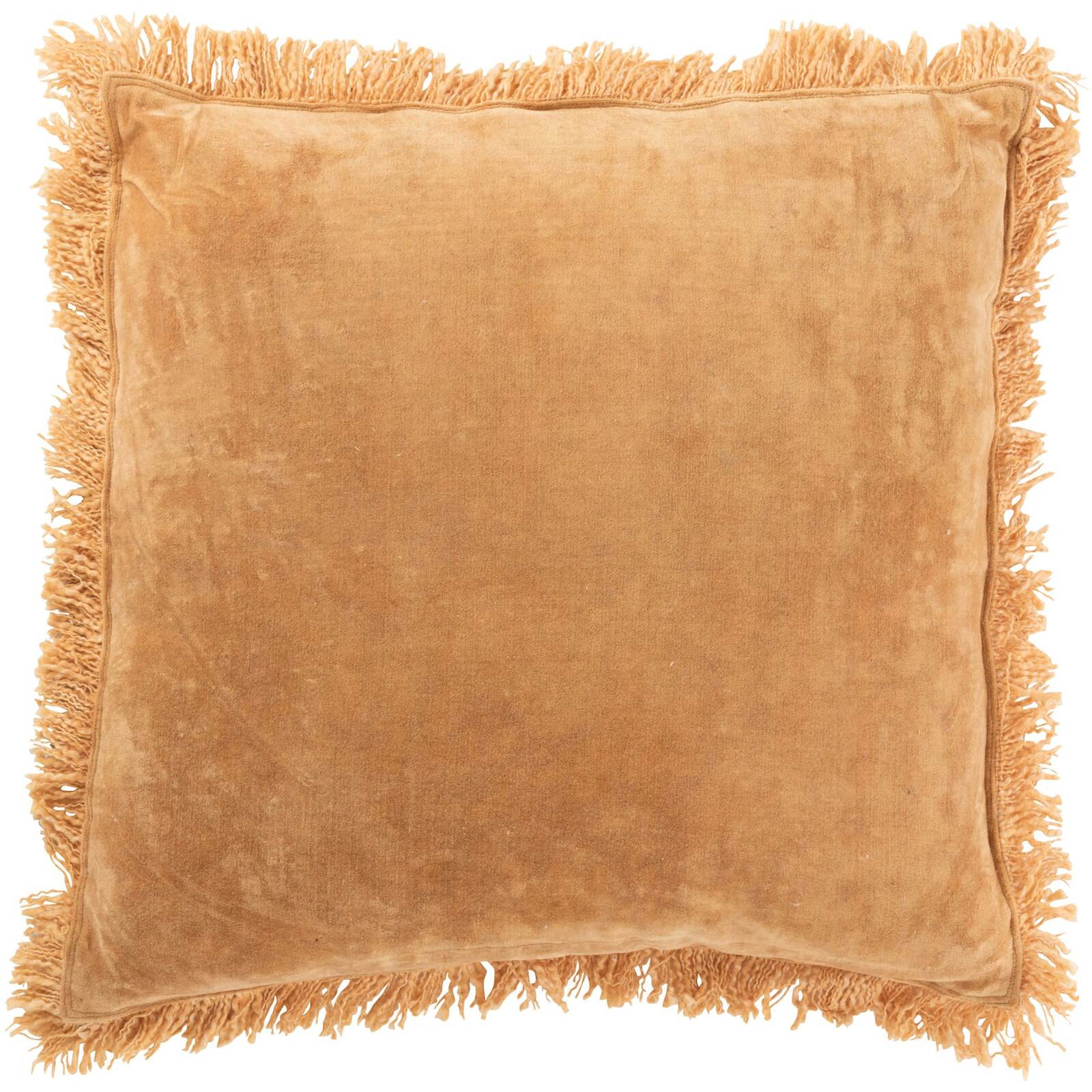 Coussin bigleron en coton 49 x 49 x 10 cm ocre leroy merlin