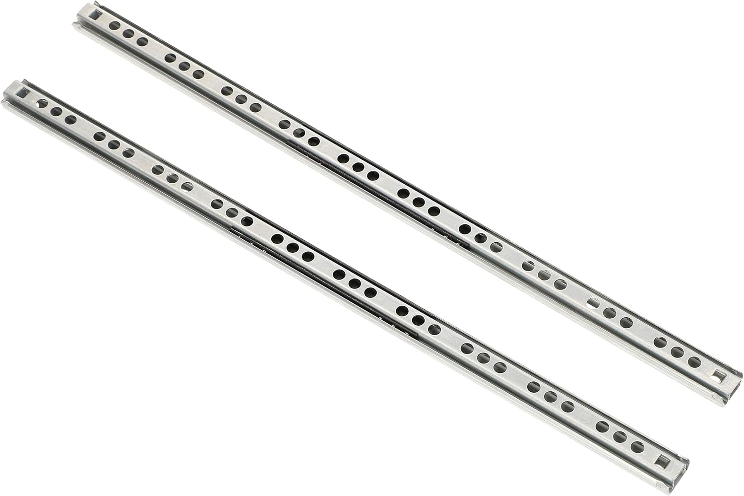 2 sztuki, prowadnice ciche, prowadnice do szuflad, teleskopowe prowadnice kulkowe z tłumieniem (342 mm)