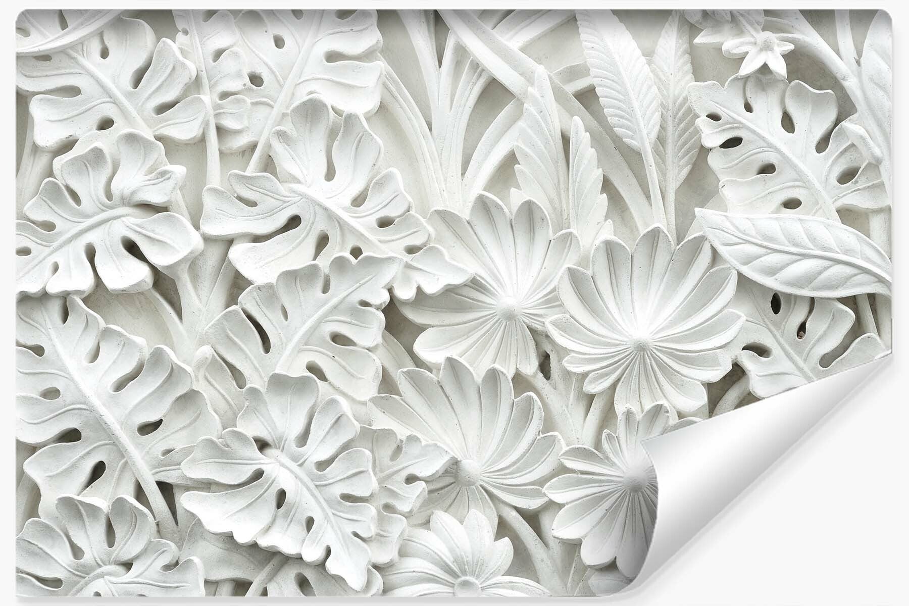 Vlieseline papel pintado foto hojas tropicales plantas naturaleza 3d para salon 360cm x 240cm