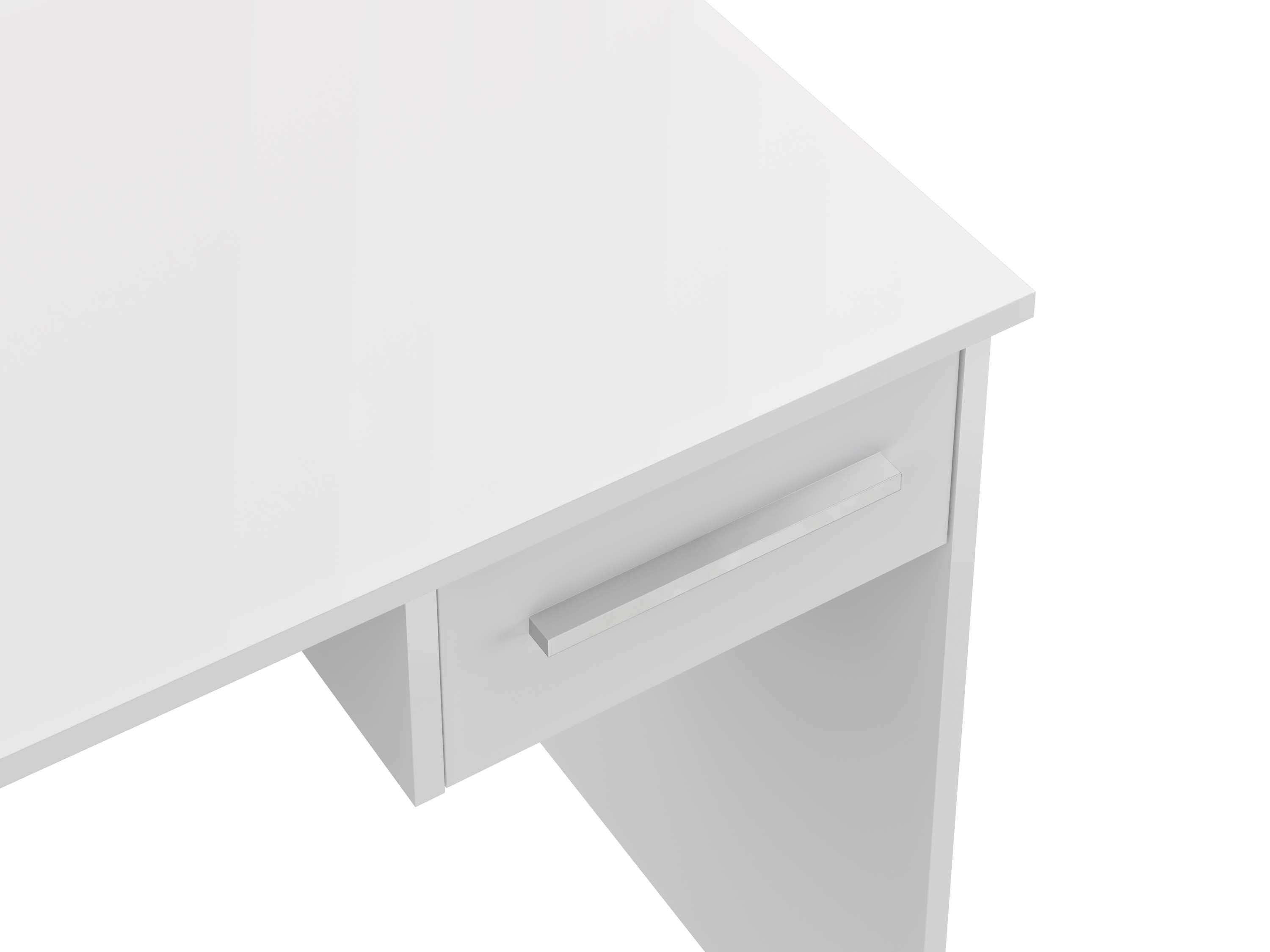 Bureau SAME 1 tiroir 90x50x74 cm blanc TALESA - 6
