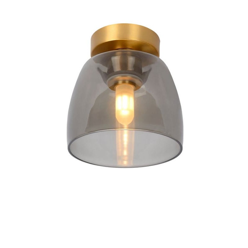 Lampa sufitowa TYLER transparentna-mosiądz 1xG9x33W szkło wym:16x16,1x16,1cm IP20 Lucide