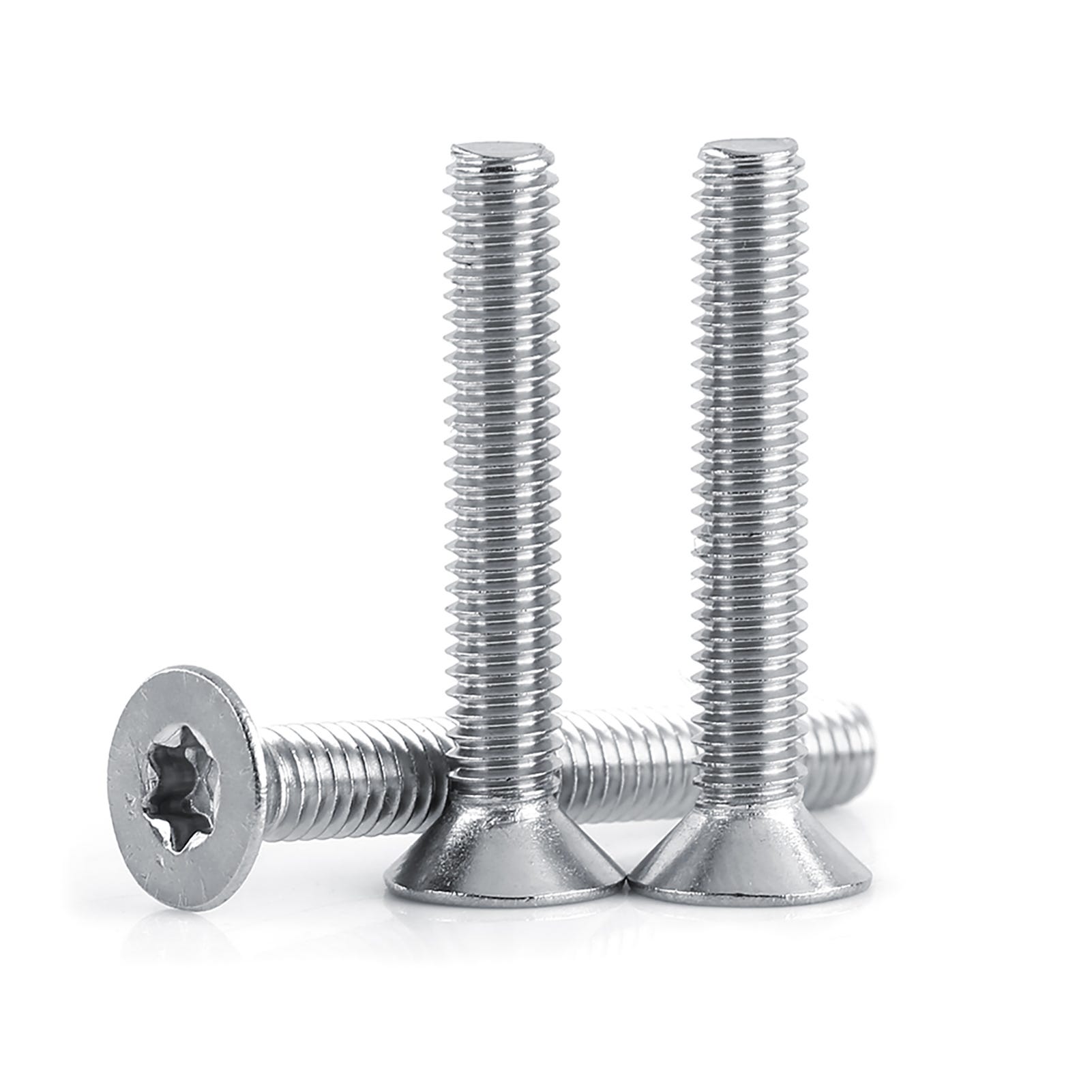 Viti A Testa Piatta, 180 Pezzi M3 M4 M5 M6 Viti Autofilettanti A Testa Piatta In Acciaio Inossidabile Assortimento Set Per Molteplici Usi - Foto 11