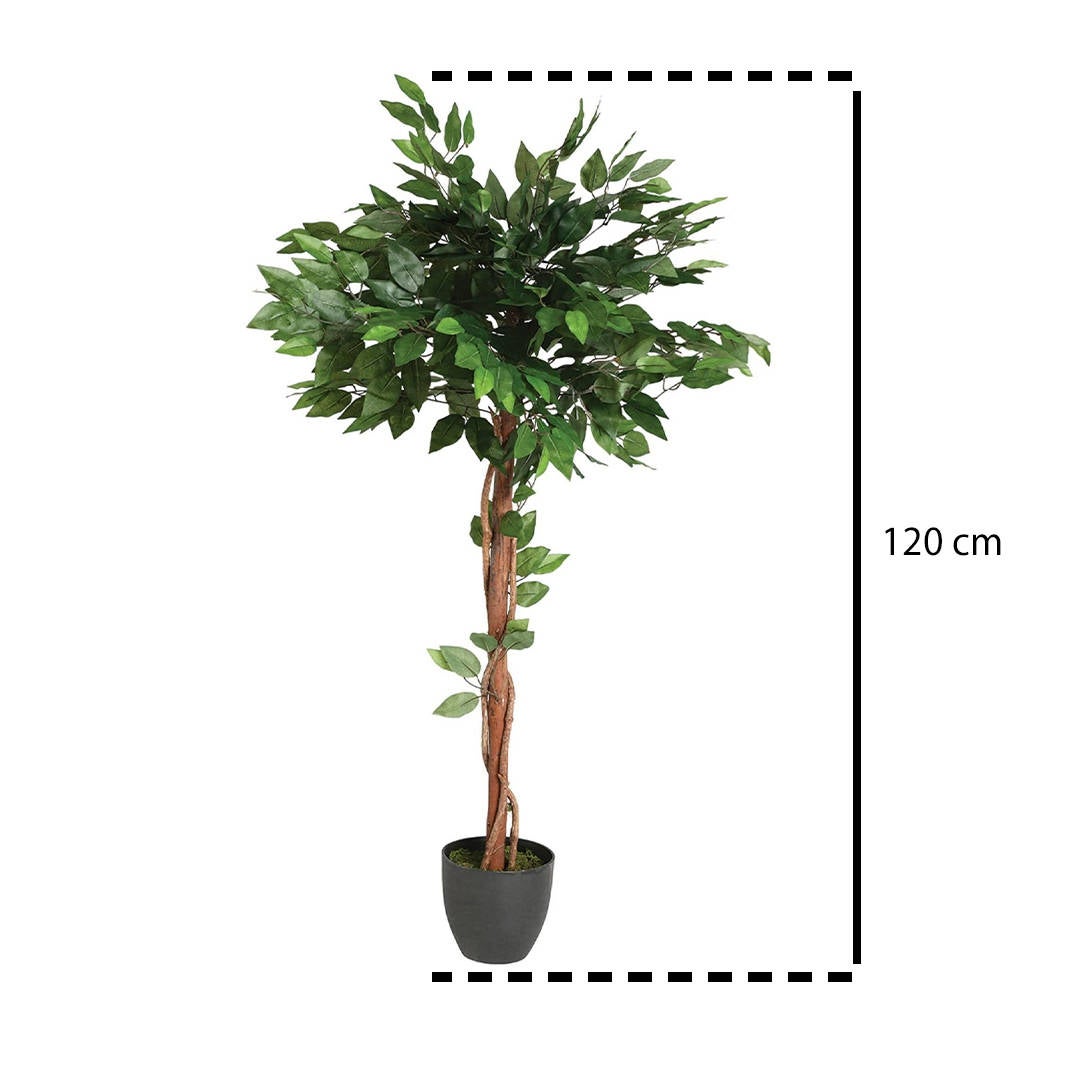 Planta artificial ficus 120cm / árvore artificial - 5
