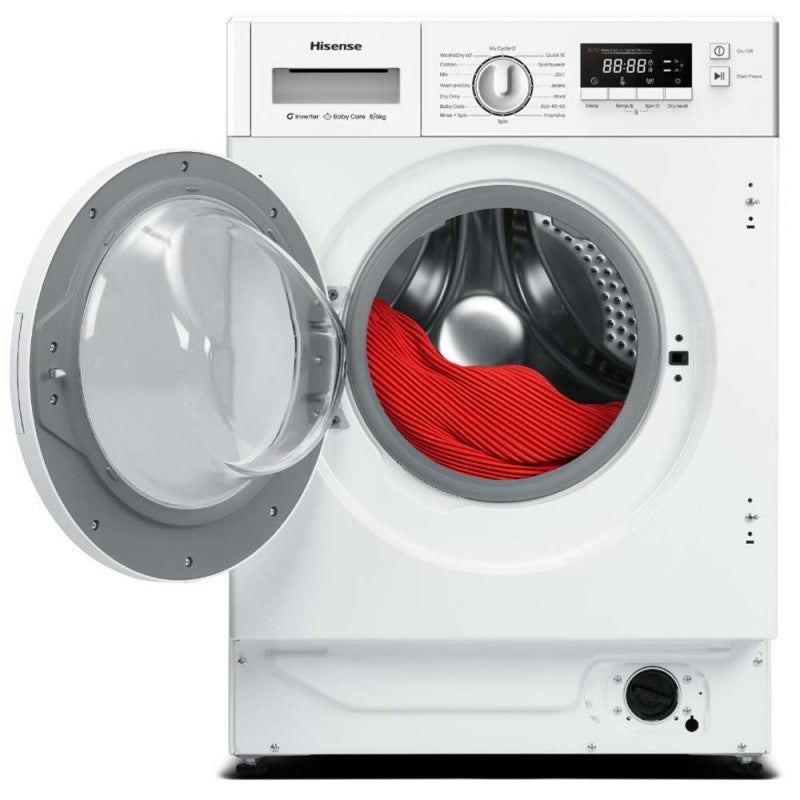 Hisense Blanco Lavadora Secadora Int Wd3m841bwies 8/6 Kg 1400 Rpm - Imagen 2