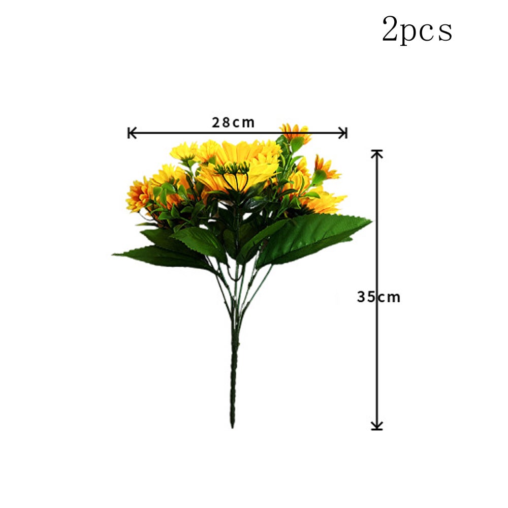 50 Teste Di Girasole Artificiali 8 Cm In Seta E Plastica – Fiori Finti Gialli Per Matrimoni, Party E Decorazioni Fai Da Te