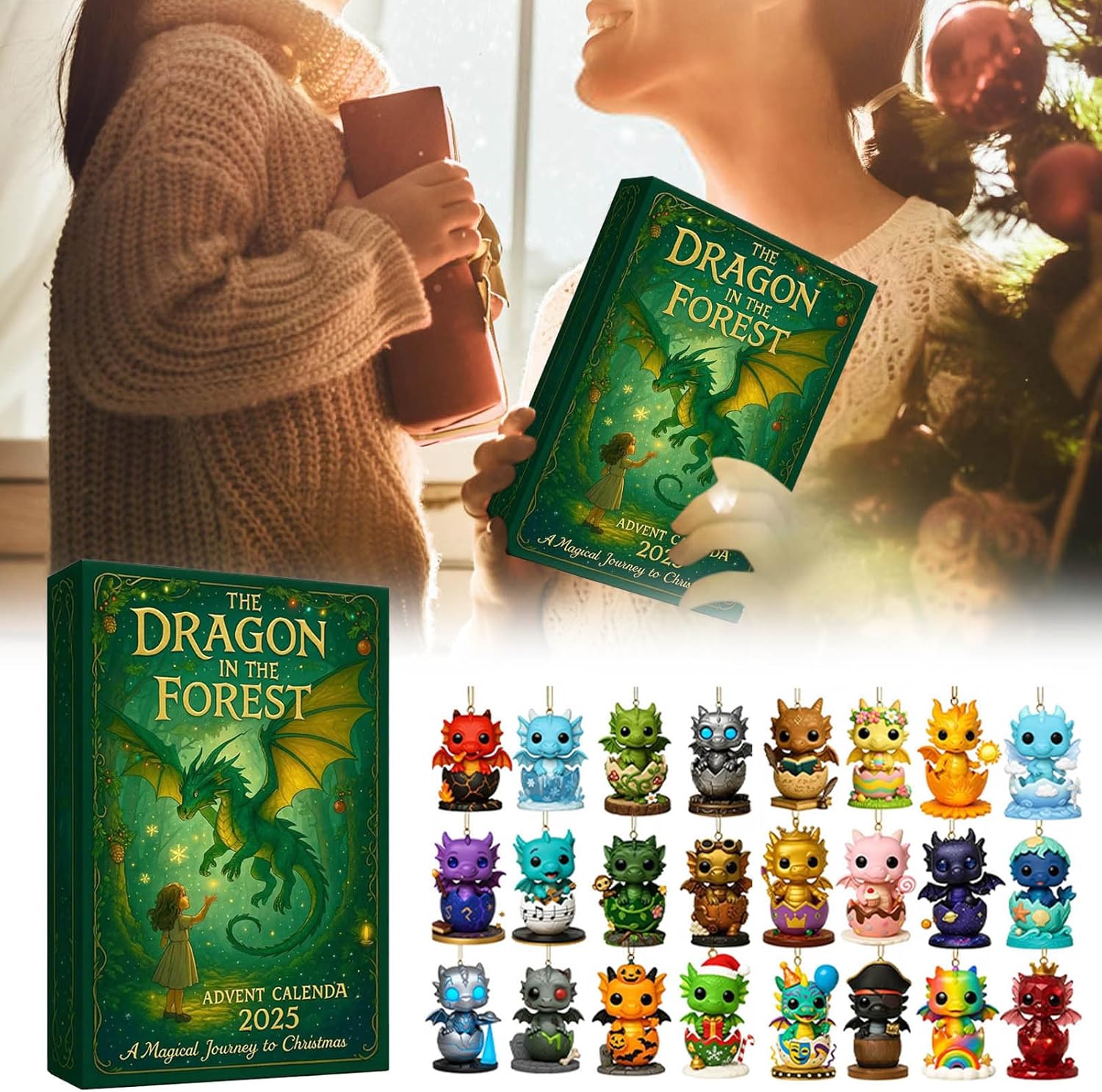 24-dniowy kalendarz adwentowy * Smok w lesie 2025, Kalendarz adwentowy smoka, 24-dniowy kalendarz adwentowy na święta Bożego Narodzenia - 6