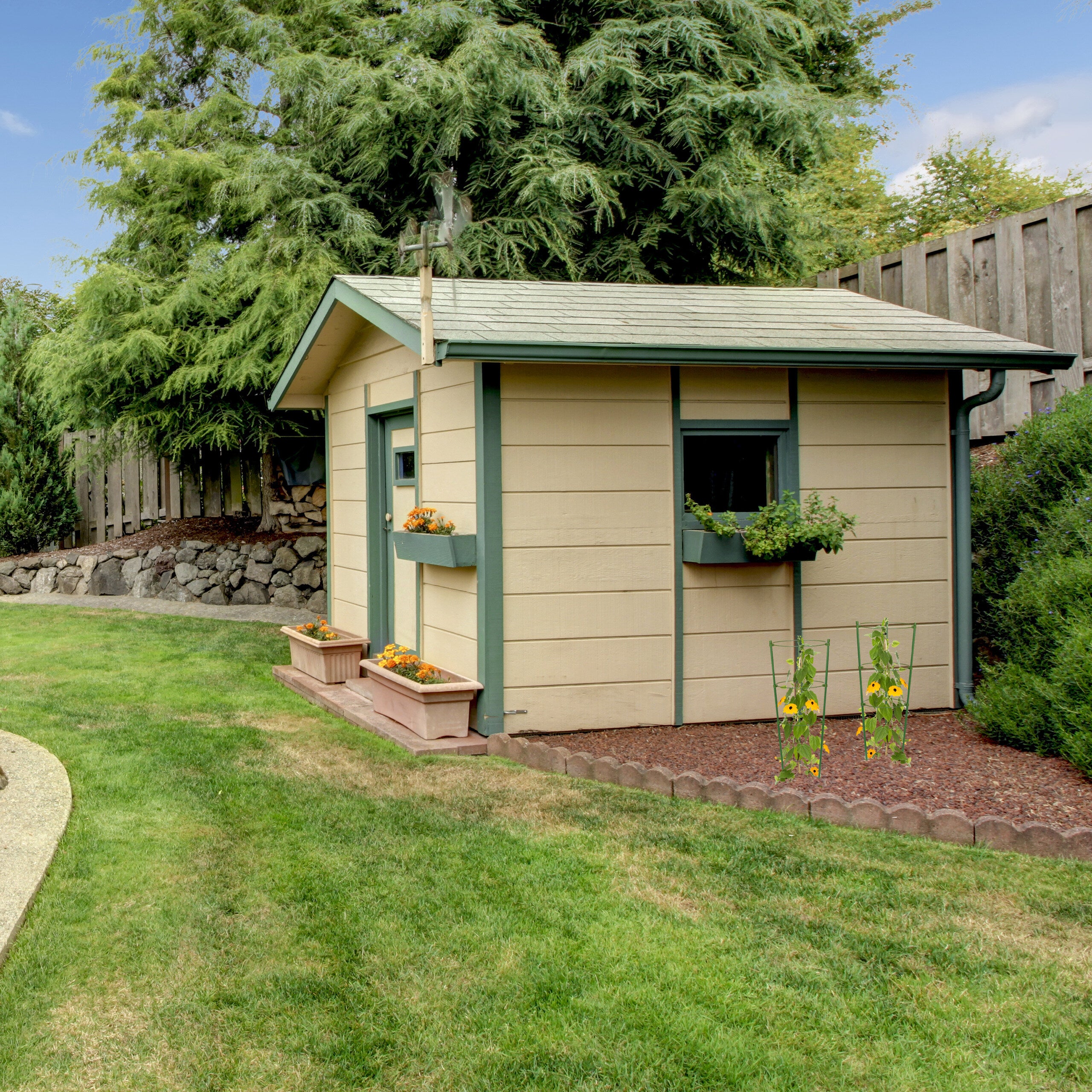 Tuteur pour tomates, plantes grimpantes, lot de 4, métal, plastique, 3 anneaux réglables, HxD:45x18cm, vert, Relaxdays - 5