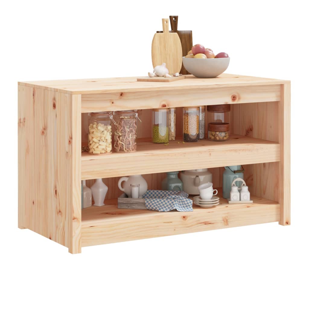 Mueble de cocina de exterior MEPPEL madera maciza de pino 106x55x64 cm - 3