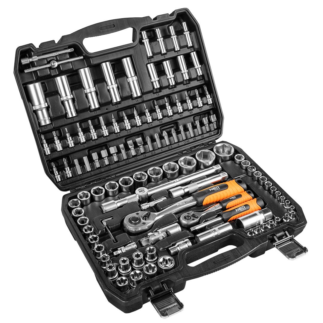 Zestaw kluczy nasadowych 1/2", 1/4", 108 szt. NEO TOOLS