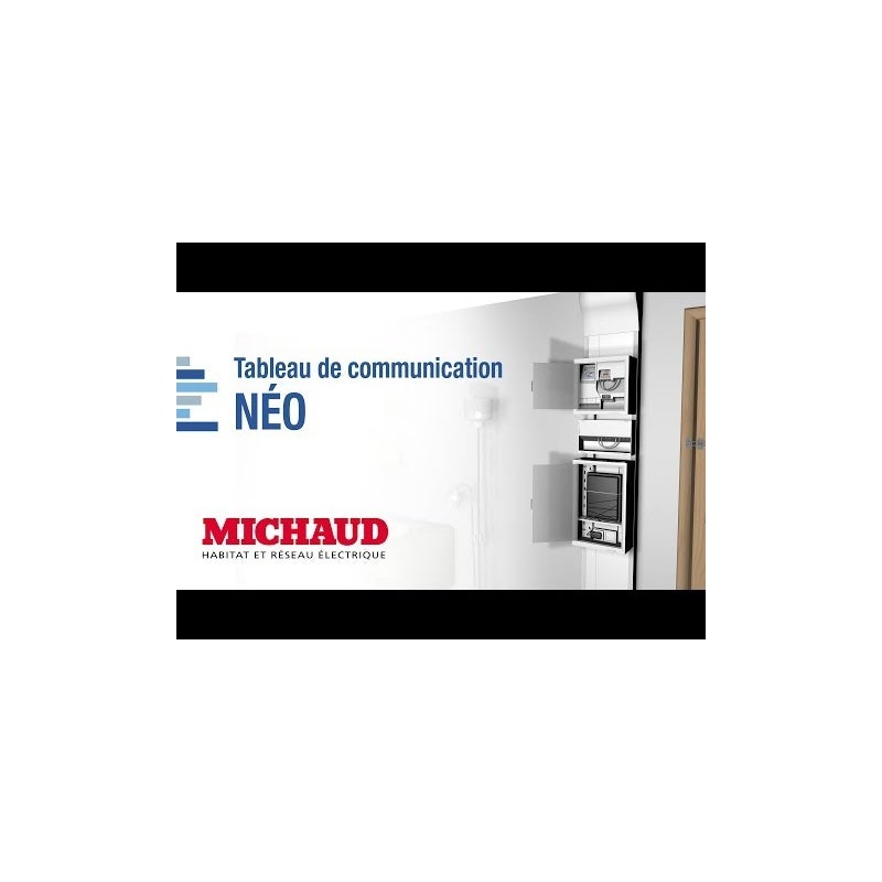 Tableau de communication Néo - Grade 1 - 4RJ45 - Filtre DSL+Tel - TV2S - 2