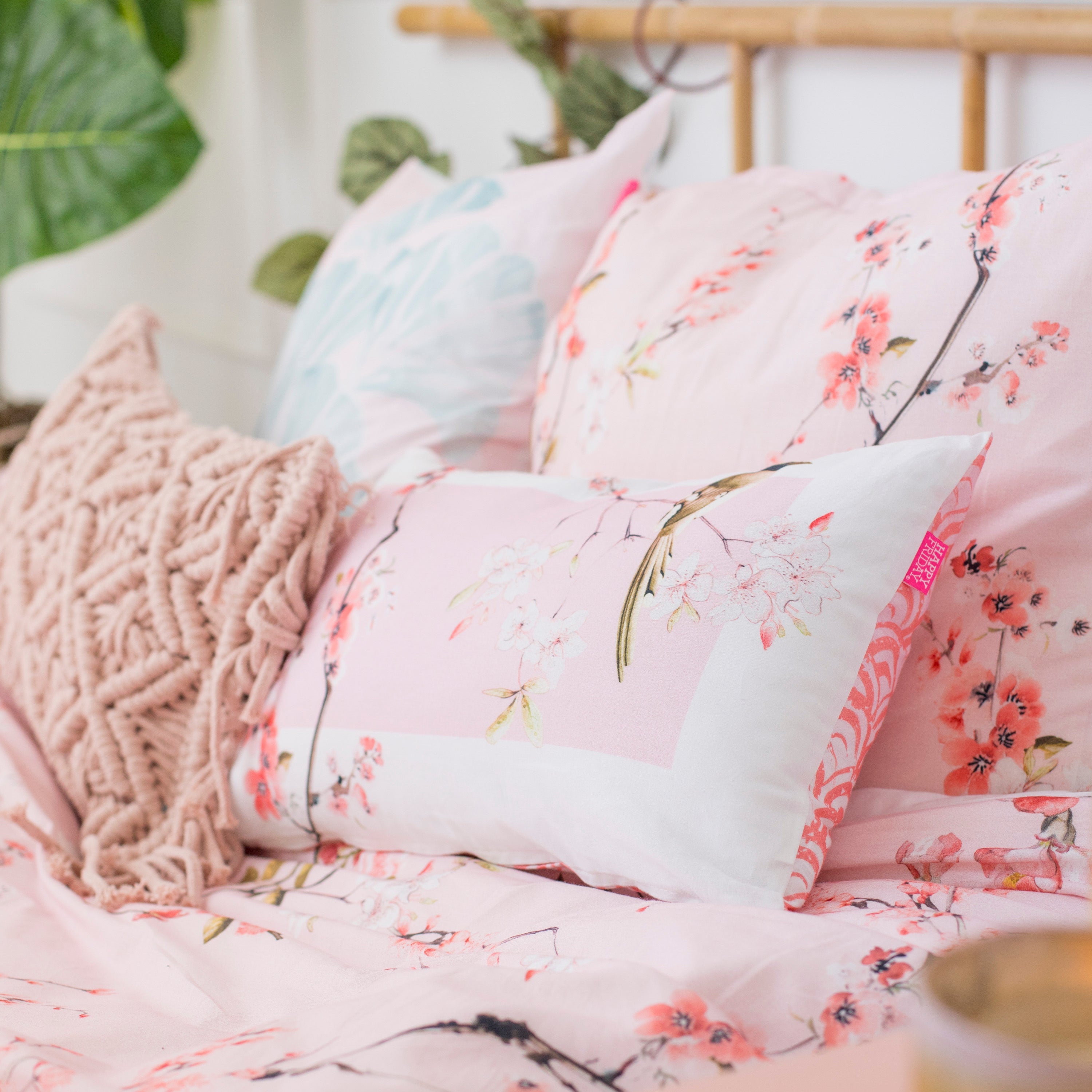 Chinoiserie rose Capa de edredon Cama 180/200 (260x240 cm) - 2
