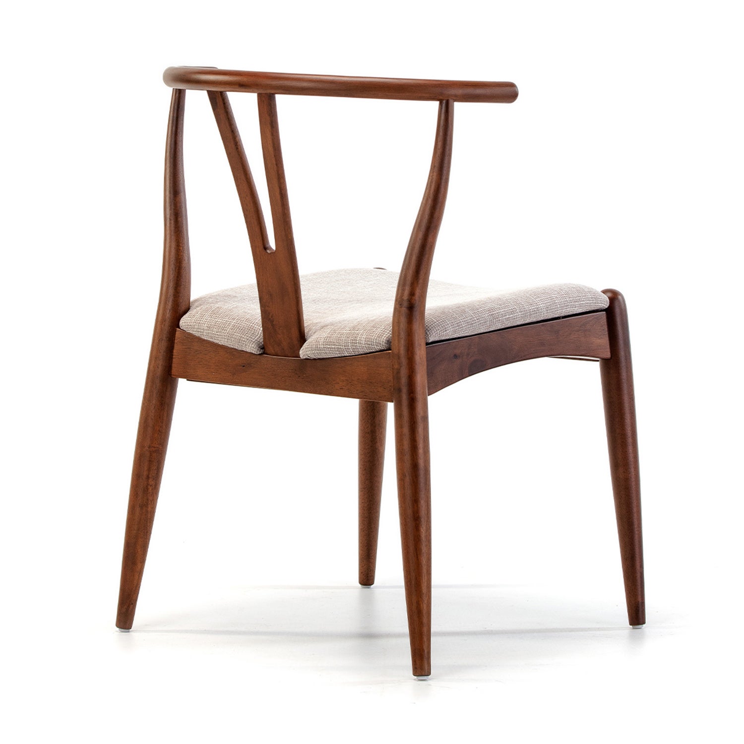 Pack 2 chaises Rustic, Couleur Noyer, Bois Massif, 55 cm x 54,5 cm x 76 cm - 4