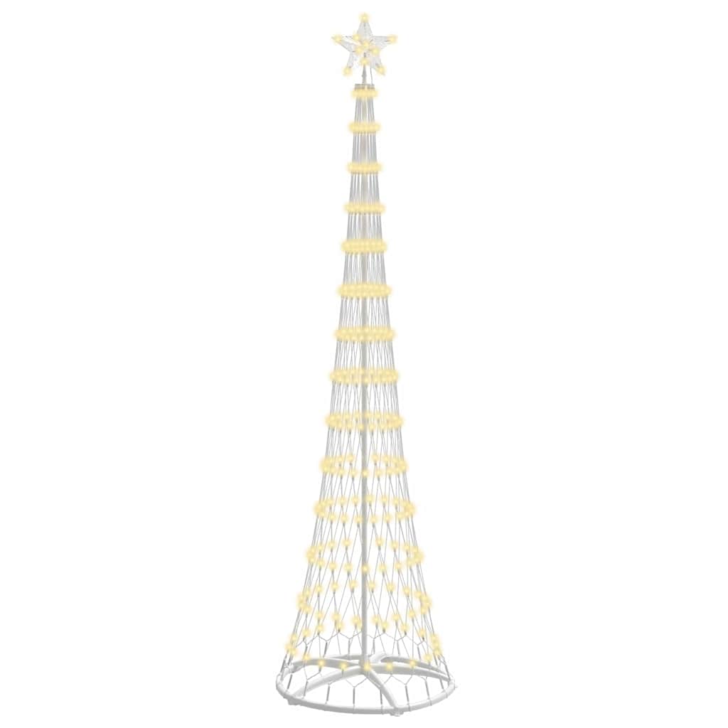 Choinka świąteczna LED Ciepła biel 70 x 70 x 250 cm Metal