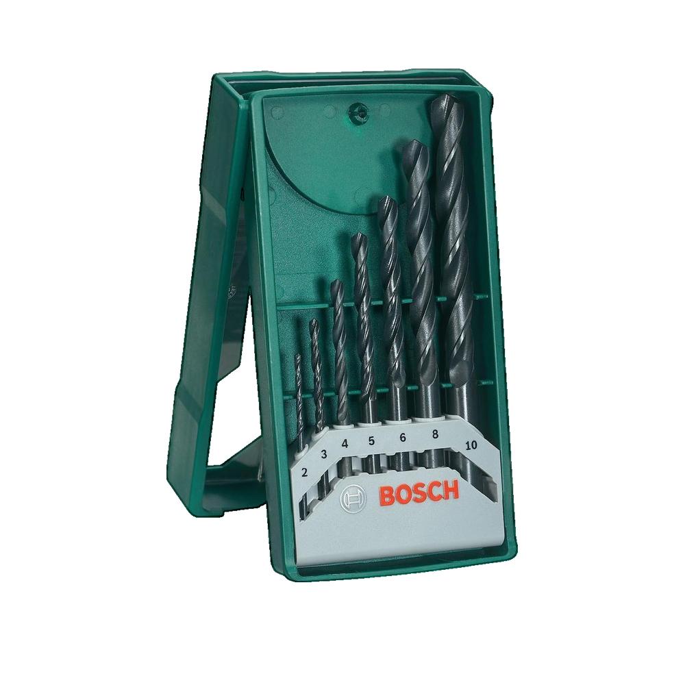 Zestaw wierteł Bosch HSS 7 sztuk 2-10 mm srebrny