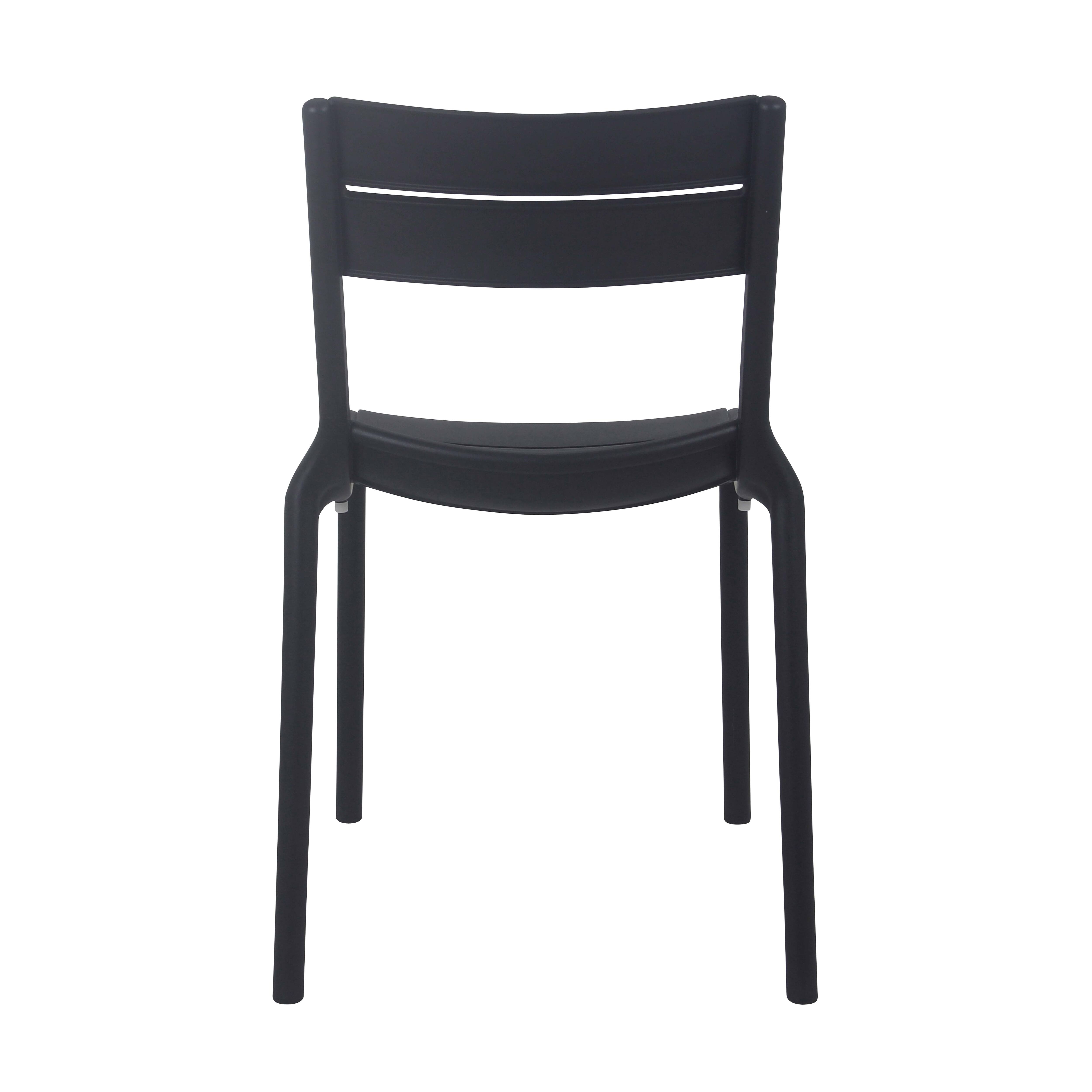 Chaise de jardin sans coussin Paname en Plastique Noir - 7