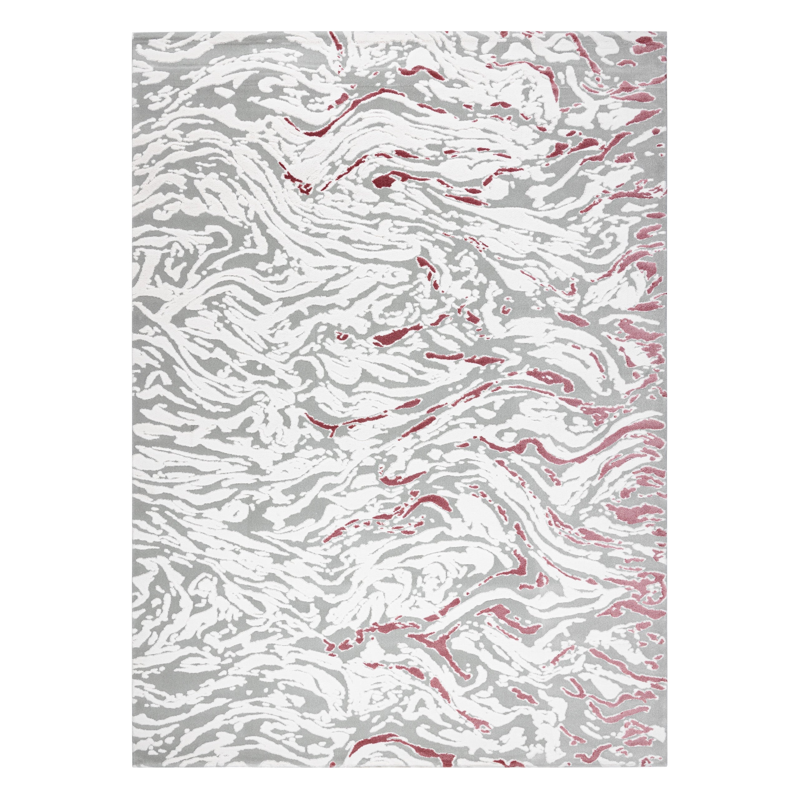 Covor acril DIZAYN 123 gri deschis / roz deschis 160x230 cm | Leroy Merlin