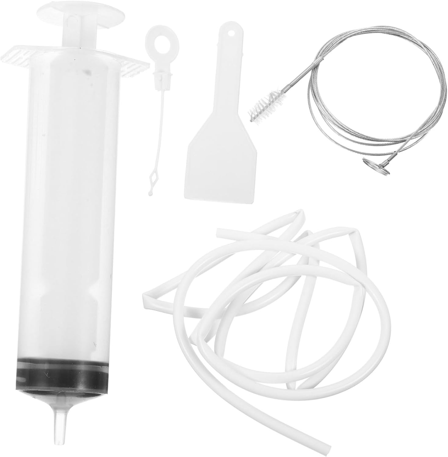 Set Spazzole Pulizia Frigorifero Con Tappi - 1,5 M Flessibile In Nylon Per Tubi E Scarichi