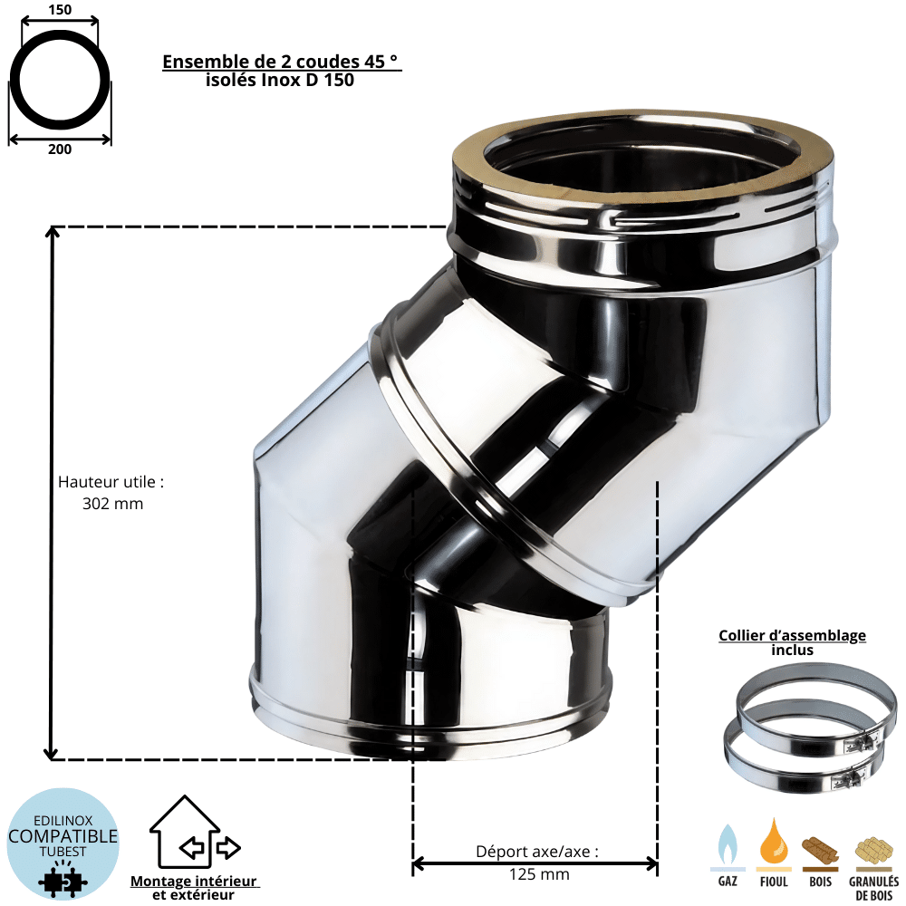 Coudé Pression Cuivre Nibco 45 Degrés 3/4 Pouce - Modèle I60634, Pour Plomberie