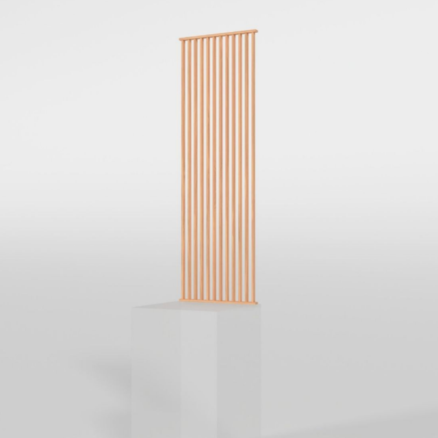Cloison de séparation claustra amovible droit Pin, H.2,03 m x l.80 cm, P. 5 cm
