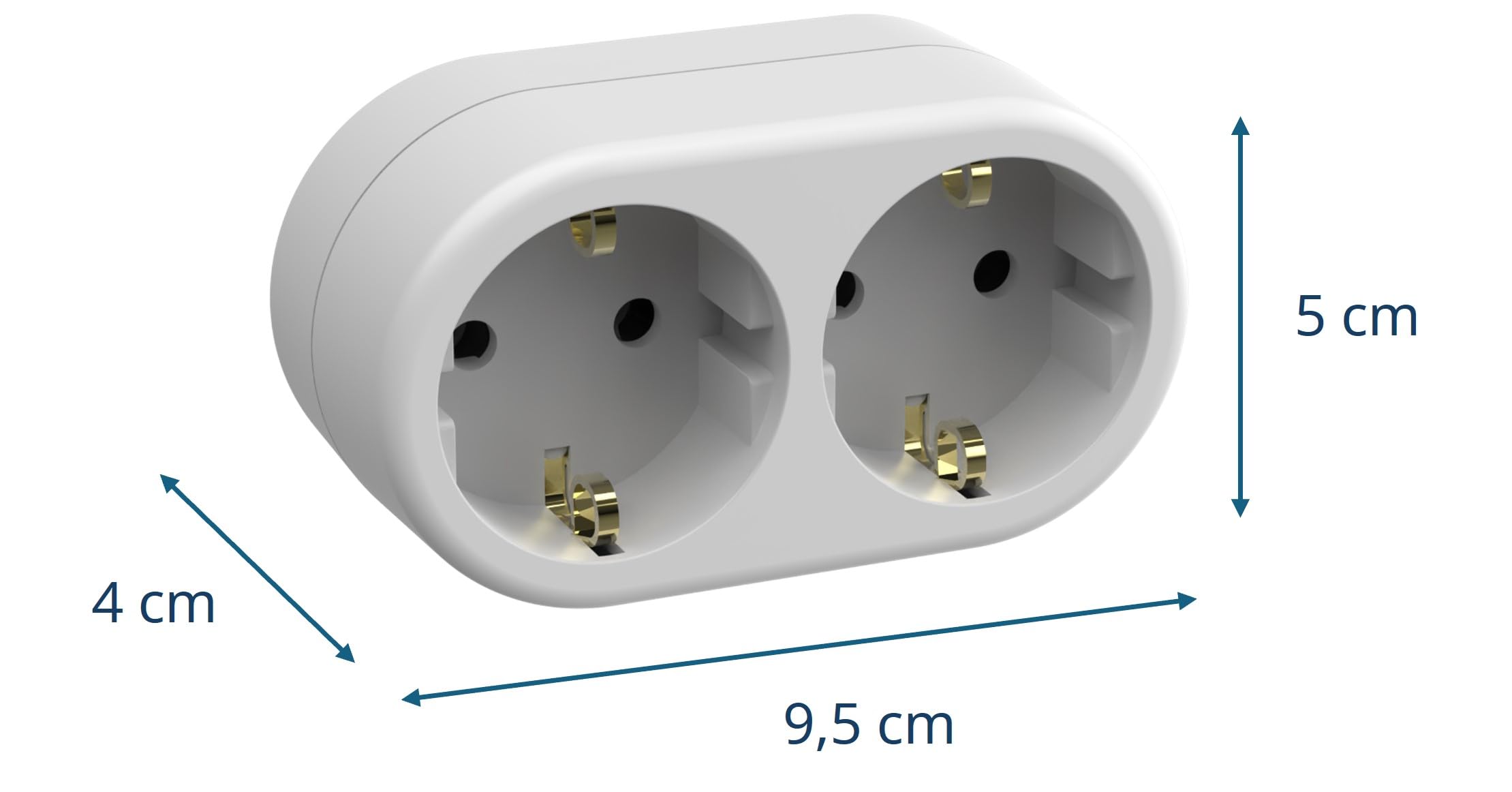 SIMON BLCO Adattatore 2 Uscite Contattore Base Frontale 10/16A 250V CL118604 - 2