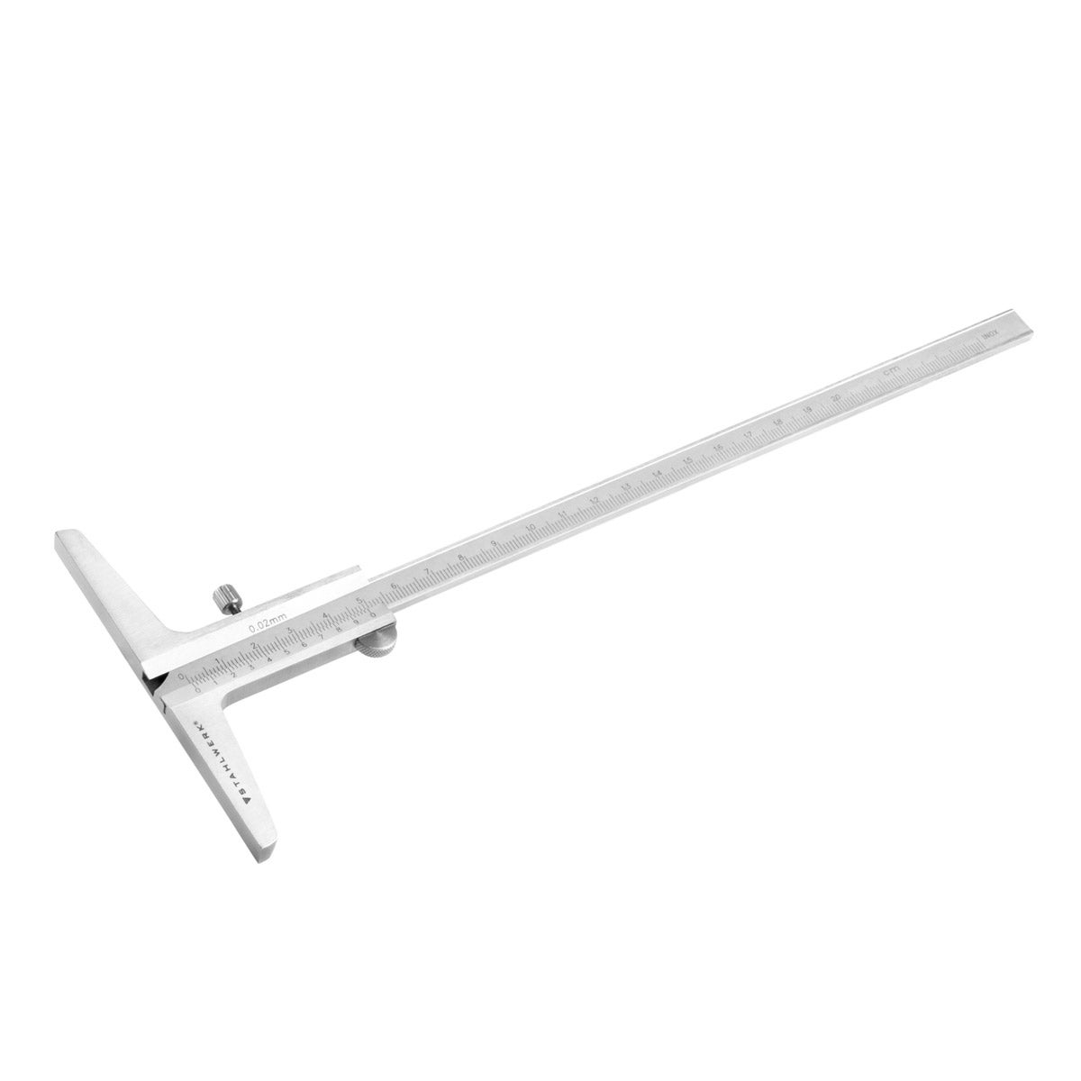 Pied à Coulisse Métrique/Pouce 0-200mm - Acier Inoxydable - Précision 0.1mm - Pour Usinage