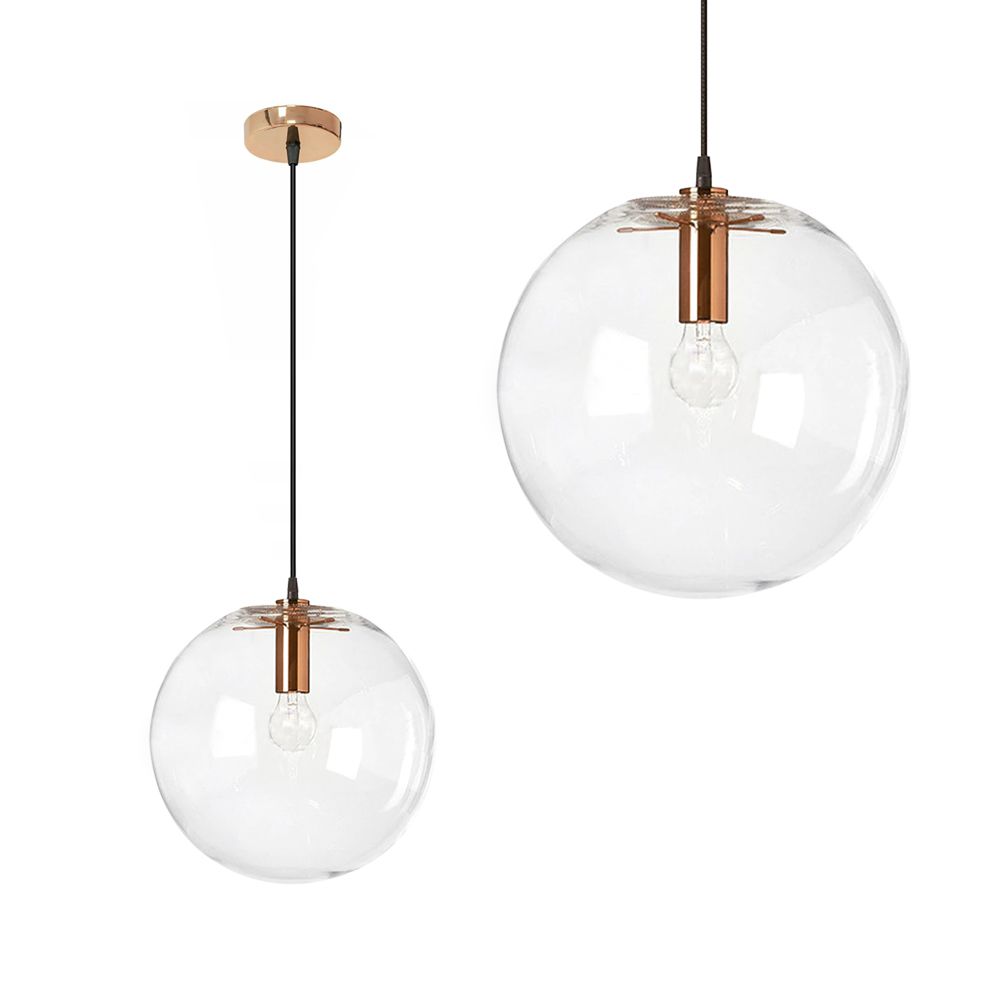 Lampa Sufitowa Wisząca Toolight App039-1Cp Lassi Różowo Złoty 20Cm